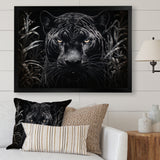 Black White Panther Nocturnal Majesty Scratchboard - Panther Wall Art Prints