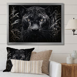 Black White Panther Nocturnal Majesty Scratchboard - Panther Wall Art Prints