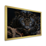 Black White Panther Portrait - Black Panther Wall Art