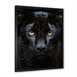 Black White Panther Portrait Vibrant - Black Panther Wall Art