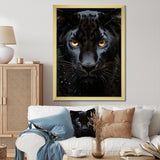 Black White Panther Portrait Vibrant - Black Panther Wall Art