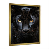 Black White Panther Portrait Vibrant - Black Panther Wall Art