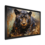 Gold Panther Presence Palette - Panther Large Canvas Wall Art