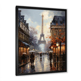 Eiffel Paris In 19 Century - Cityscapes Canvas Wall Art