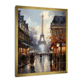 Eiffel Paris In 19 Century - Cityscapes Canvas Wall Art