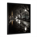 Parisian Moonlit Night I - Cityscapes Canvas Wall Art