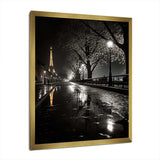 Parisian Moonlit Night I - Cityscapes Canvas Wall Art