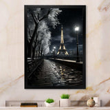 Parisian Moonlit Night II - Cityscapes Canvas Wall Art