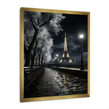 Parisian Moonlit Night II - Cityscapes Canvas Wall Art