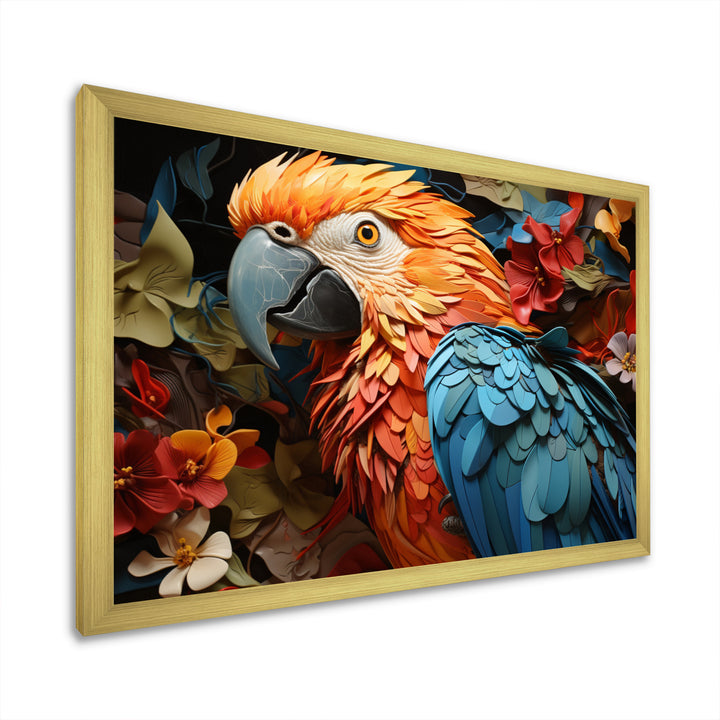 Red Parrot Parrots Parade - Parrot Wall Art Prints