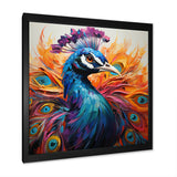 Red Peacock Fauvist Peacock Fauvism - Red Peacock Wall Art