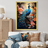 Peacock Luminous - Peacock Living Room Wall Art