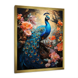 Peacock Luminous - Peacock Living Room Wall Art