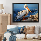 Grey Pelican Pelicans Perch - Pelican Home Decor Art