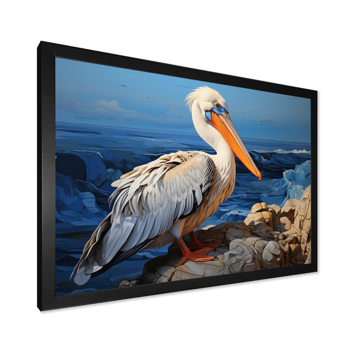 Grey Pelican Pelicans Perch - Pelican Home Decor Art