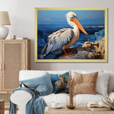 Grey Pelican Pelicans Perch - Pelican Home Decor Art