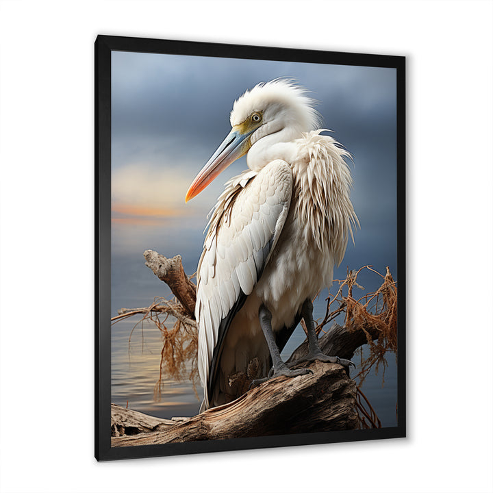 Grey Pelican Tranquil Waters Pelican - Pelican Bedroom Wall Art