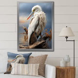 Grey Pelican Tranquil Waters Pelican - Pelican Bedroom Wall Art