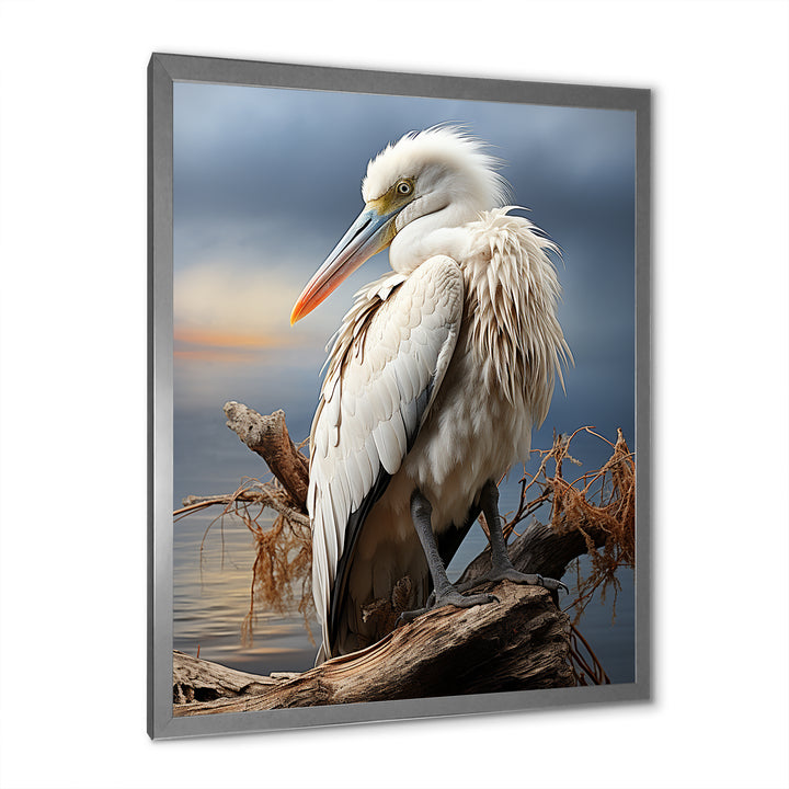 Grey Pelican Tranquil Waters Pelican - Pelican Bedroom Wall Art