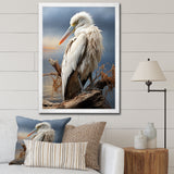 Grey Pelican Tranquil Waters Pelican - Pelican Bedroom Wall Art