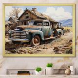 Farm Pickup Truck Elegance - Transportation Canvas Wall Art