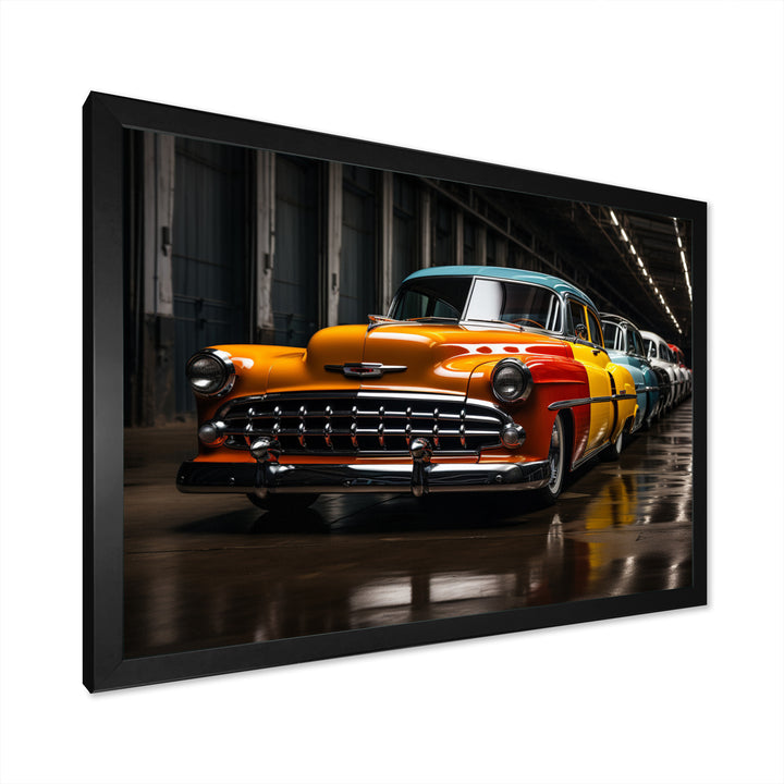 Colorful Pickup Truck Retro Rides - Pickup Truck Canvas Wall Art