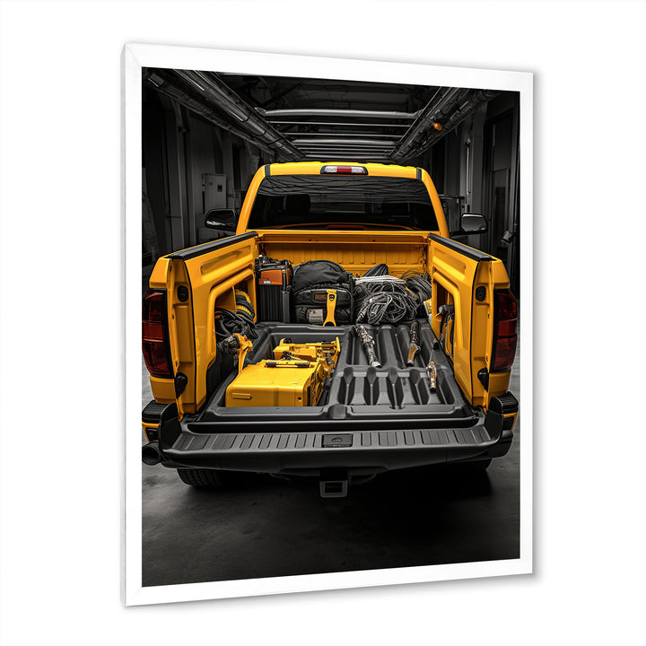 Pickup Truck Ready For Work - Pickup Truck Canvas Wall Art