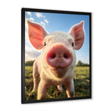 Pink Pig Curious Snout Pig - Pig Home Decor Art
