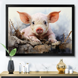 Pig Joyful Oinker - Pig Bedroom Wall Art
