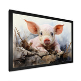 Pig Joyful Oinker - Pig Bedroom Wall Art
