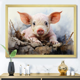 Pig Joyful Oinker - Pig Bedroom Wall Art