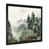 Pine Tree Misty Morning I - Floral Canvas Wall Art