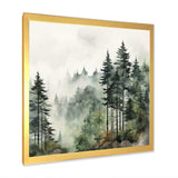 Pine Tree Misty Morning I - Floral Canvas Wall Art