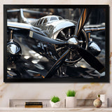 Plane With Abstracted Propellers - Plane Canvas Wall Art