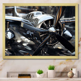 Plane With Abstracted Propellers - Plane Canvas Wall Art
