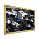 Plane With Abstracted Propellers - Plane Canvas Wall Art