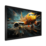 Plane Abstracted Velocity - Plane Canvas Wall Art