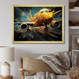 Plane Abstracted Velocity - Plane Canvas Wall Art