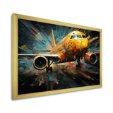 Plane Abstracted Velocity - Plane Canvas Wall Art
