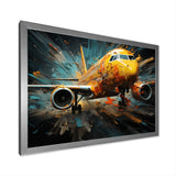 Plane Abstracted Velocity - Plane Canvas Wall Art