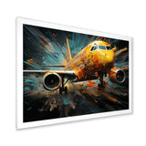 Plane Abstracted Velocity - Plane Canvas Wall Art