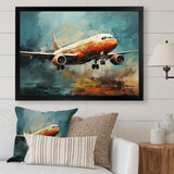 Plane Atmospheric Journey - Plane Canvas Wall Art