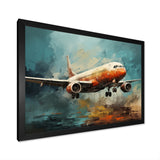 Plane Atmospheric Journey - Plane Canvas Wall Art