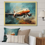 Plane Atmospheric Journey - Plane Canvas Wall Art