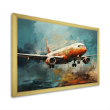 Plane Atmospheric Journey - Plane Canvas Wall Art