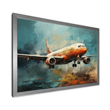 Plane Atmospheric Journey - Plane Canvas Wall Art