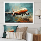 Plane Atmospheric Journey - Plane Canvas Wall Art