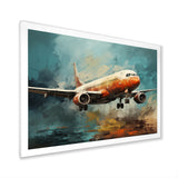 Plane Atmospheric Journey - Plane Canvas Wall Art