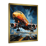 Plane In Dynamic Journey - Plane Canvas Wall Art