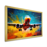 Plane Energetic Departure - Plane Canvas Wall Art